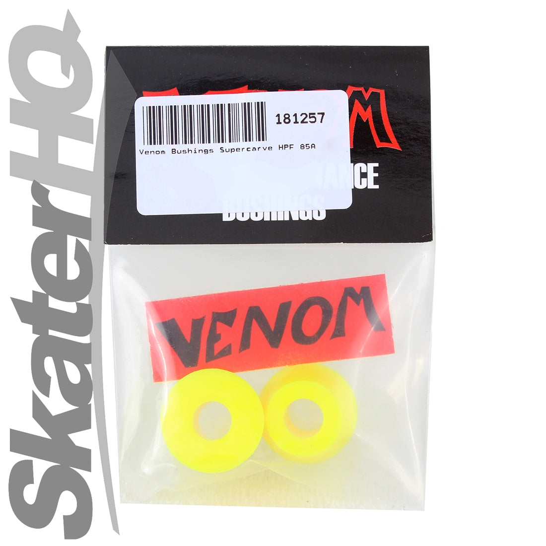 Venom Bushings Supercarve HPF 85A - Neon Yellow Skateboard Hardware and Parts