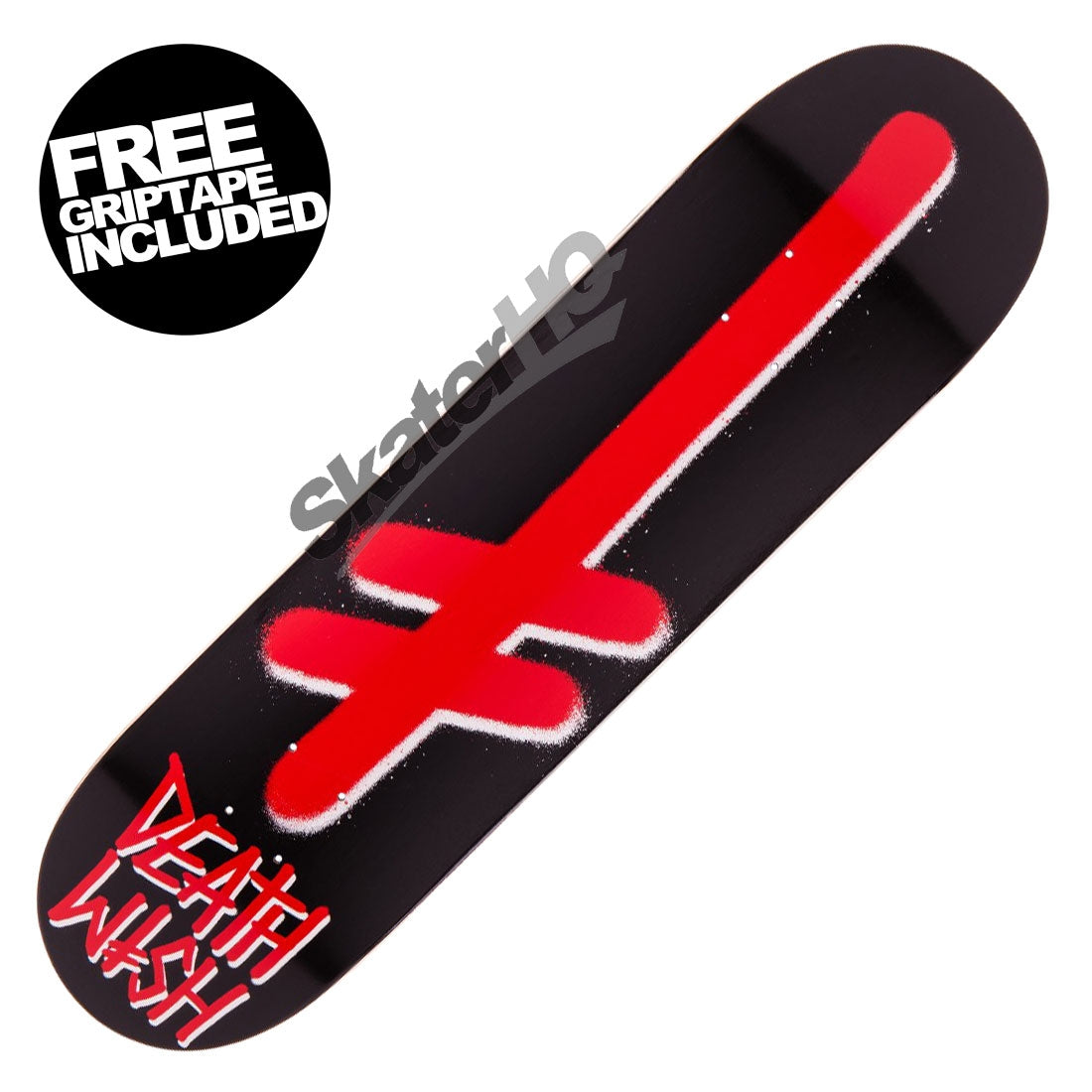 Deathwish Gang Logo 8.25 Deck - Black/Red Skateboard Decks Modern Street