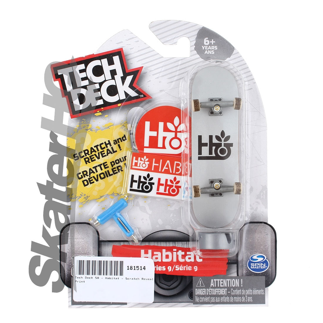Tech Deck S9 - Habitat - Scratch Reveal Skateboard Accessories