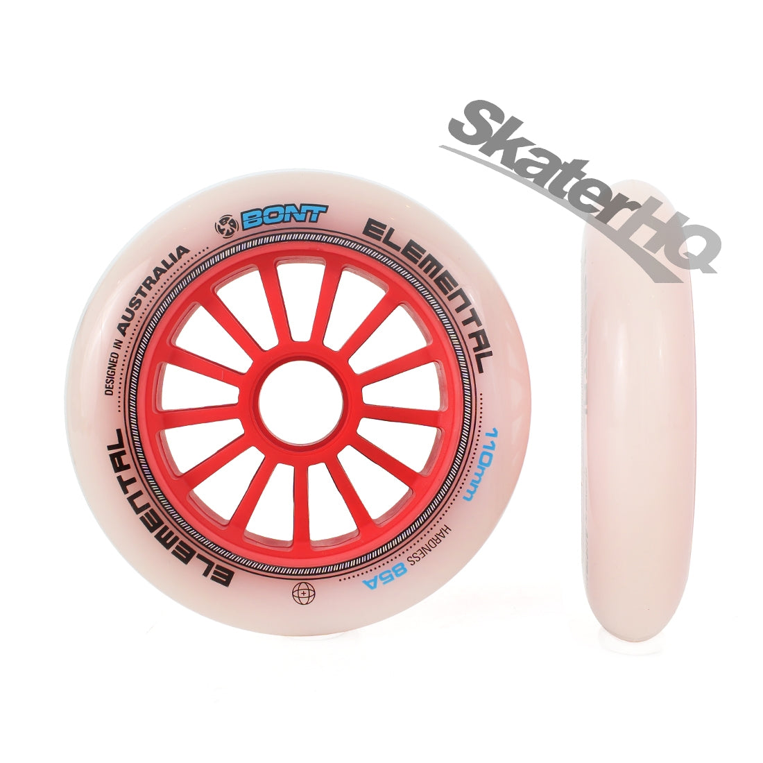 Bont Elemental 110mm 85a 6pk - Red Inline Rec Wheels