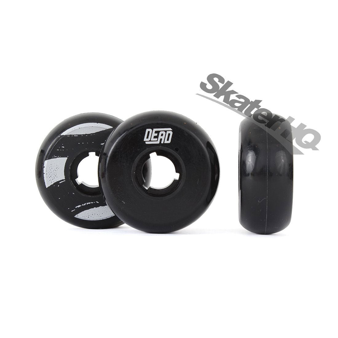 Dead Team Black/Silver 58mm 92a 4pk Inline Aggressive Wheels