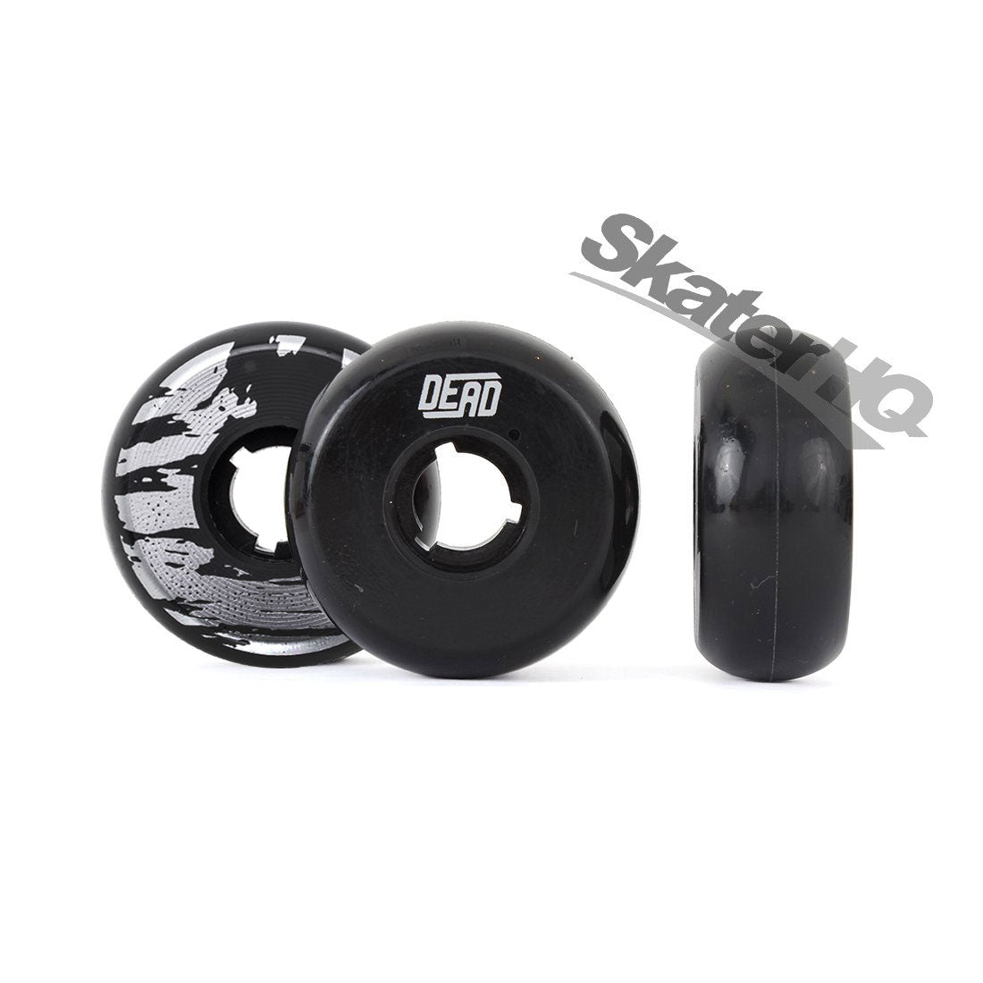 Dead Team Black/Silver 58mm 95a 4pk Inline Aggressive Wheels