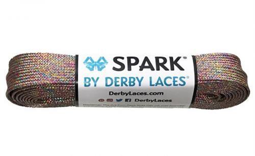 Derby Laces Spark 108in Pair Rainbow Mirage Laces
