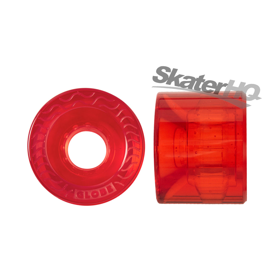 Globe Retro Flex 58mm/83a 4pk - Clear Red Skateboard Wheels