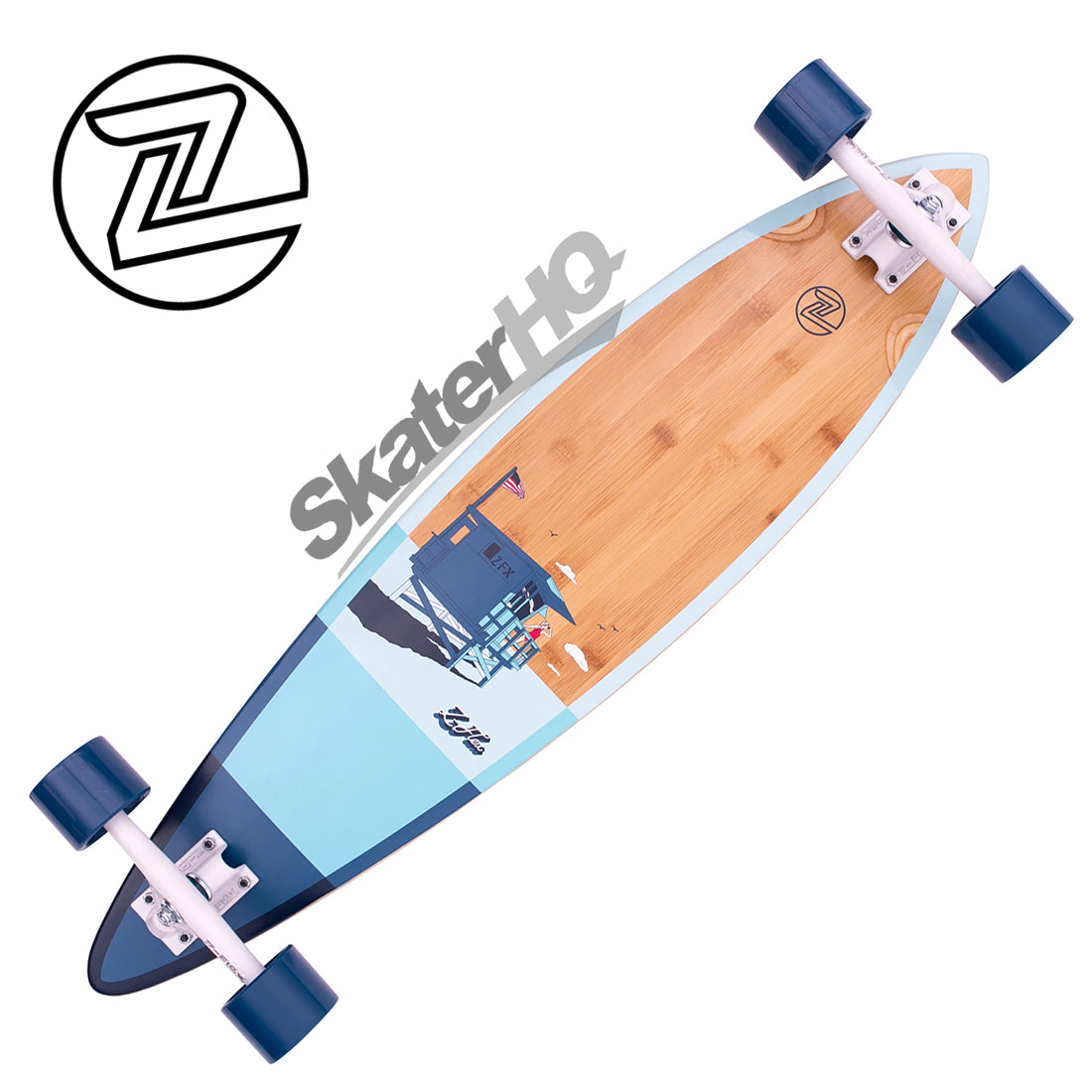 Z-Flex Bamboo 38 Pintail Complete - Baywatch Skateboard Completes Longboards