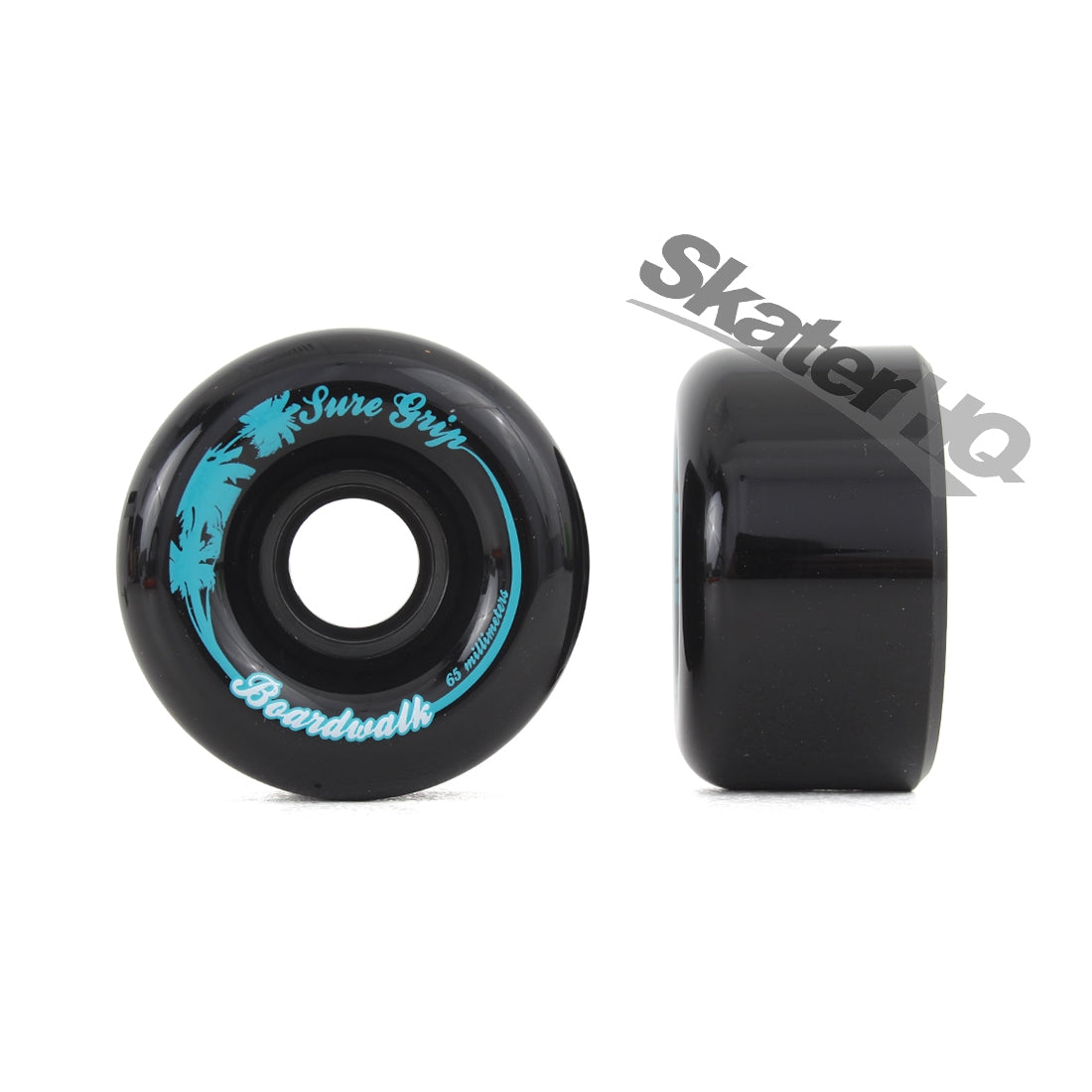 Sure-Grip Boardwalk 65mm/78A 8pk - Black Roller Skate Wheels