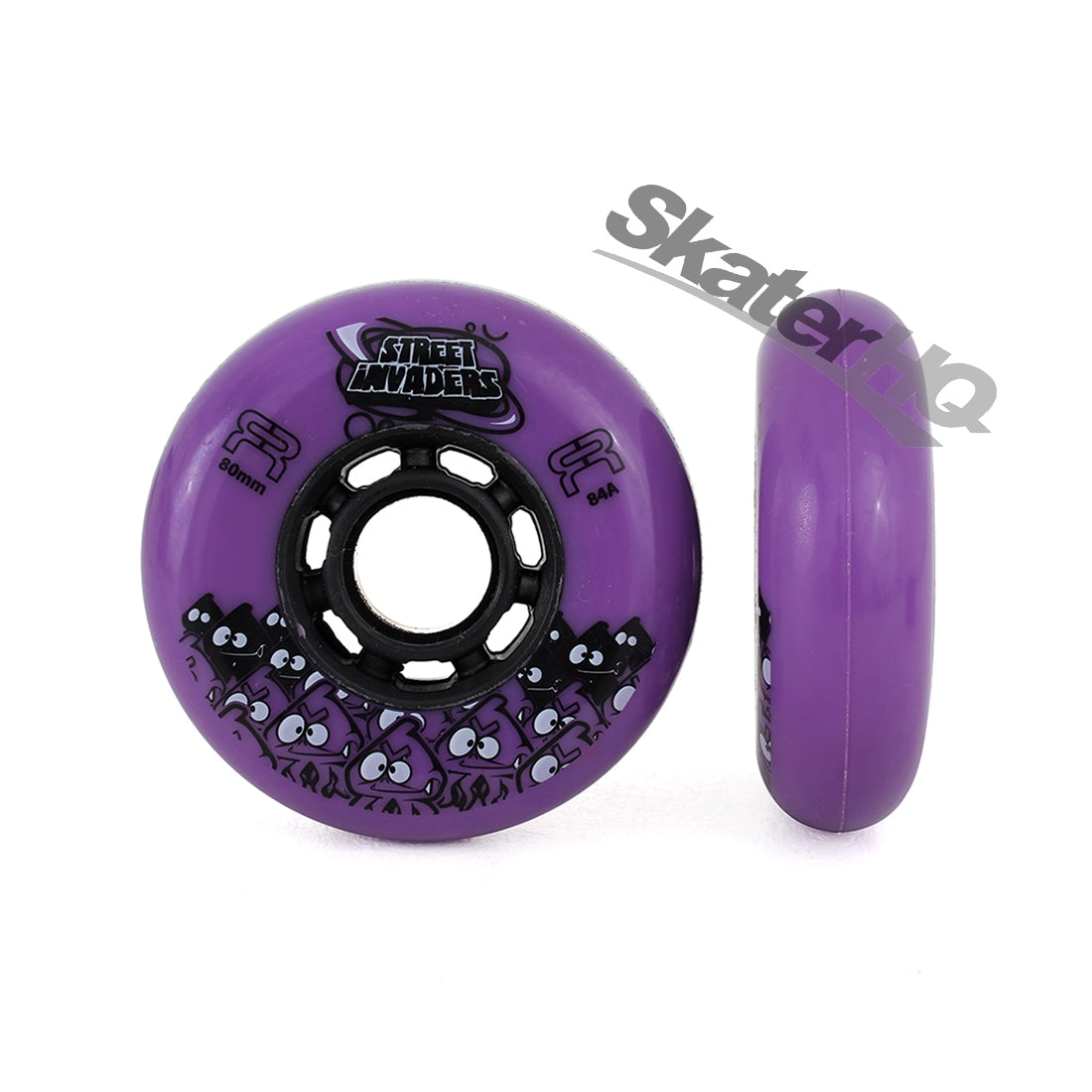 FR Street Invader 80mm 84a 4pk - Purple Inline Rec Wheels