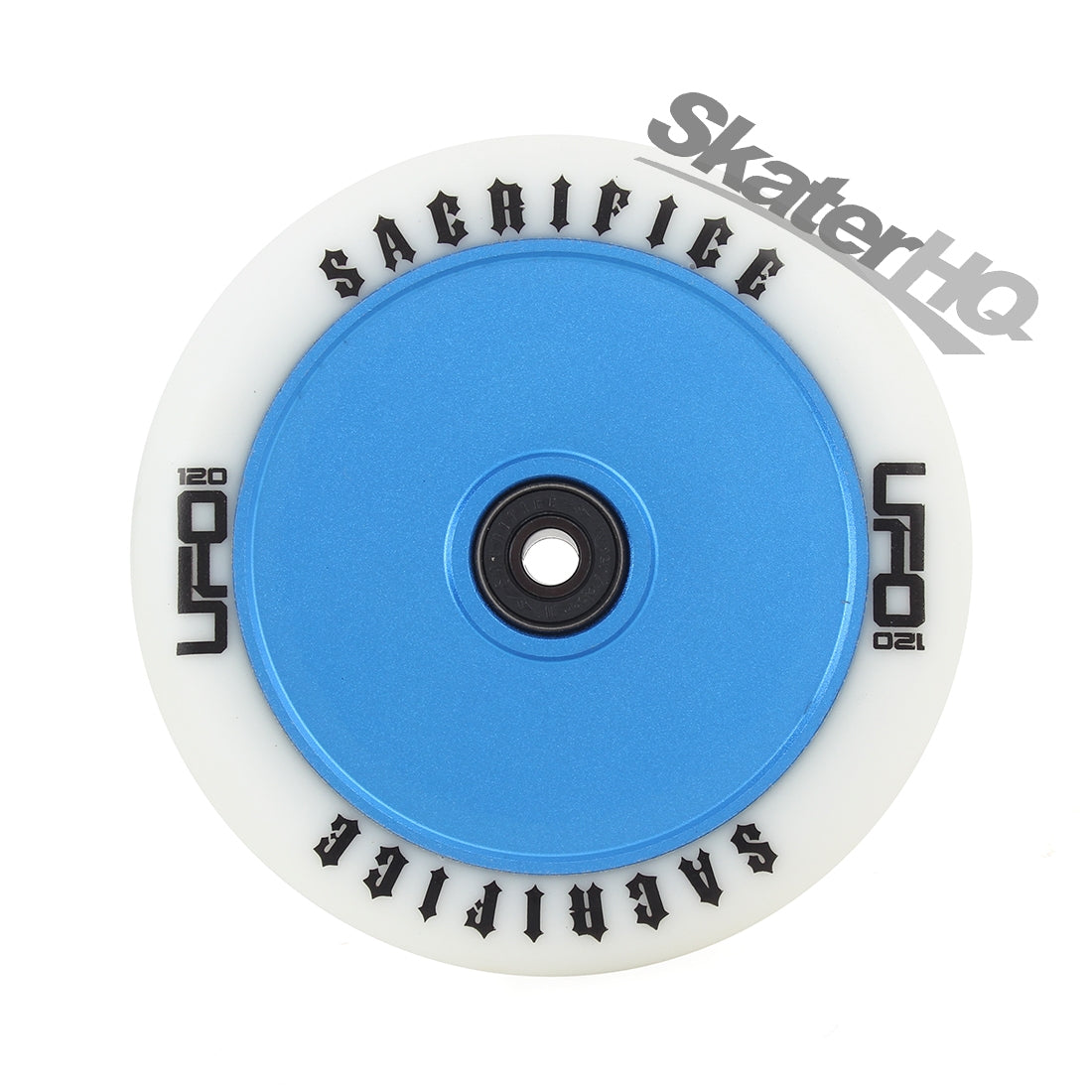 Sacrifice UFO 120mm Wheel - White/Blue Scooter Wheels