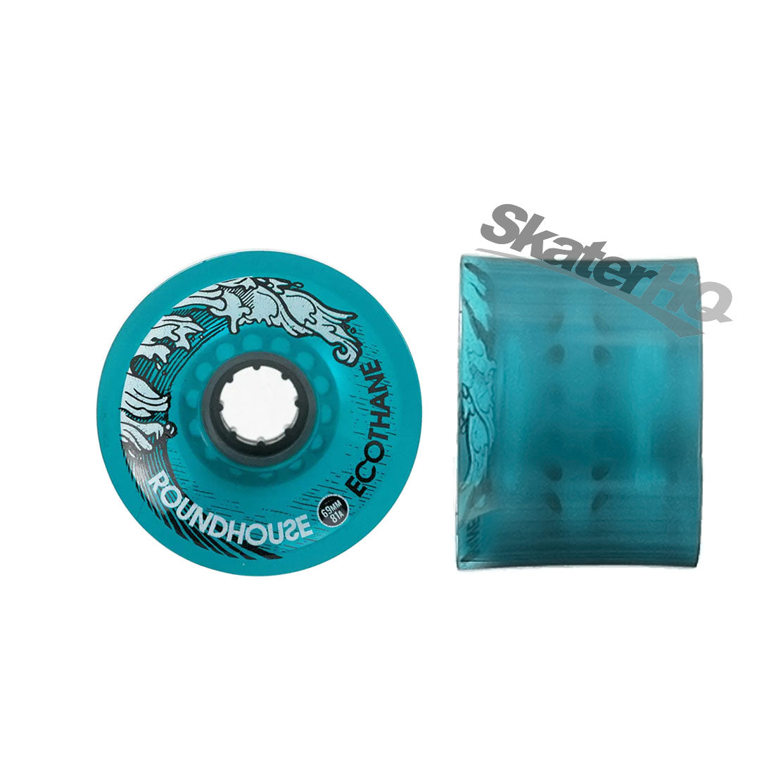 Carver Roundhouse Eco Concave 69mm 81a 4pk - Aqua Skateboard Wheels