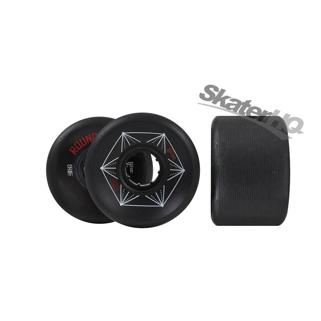 Carver Roundhouse Park 58mm 90a 4pk - Black Skateboard Wheels