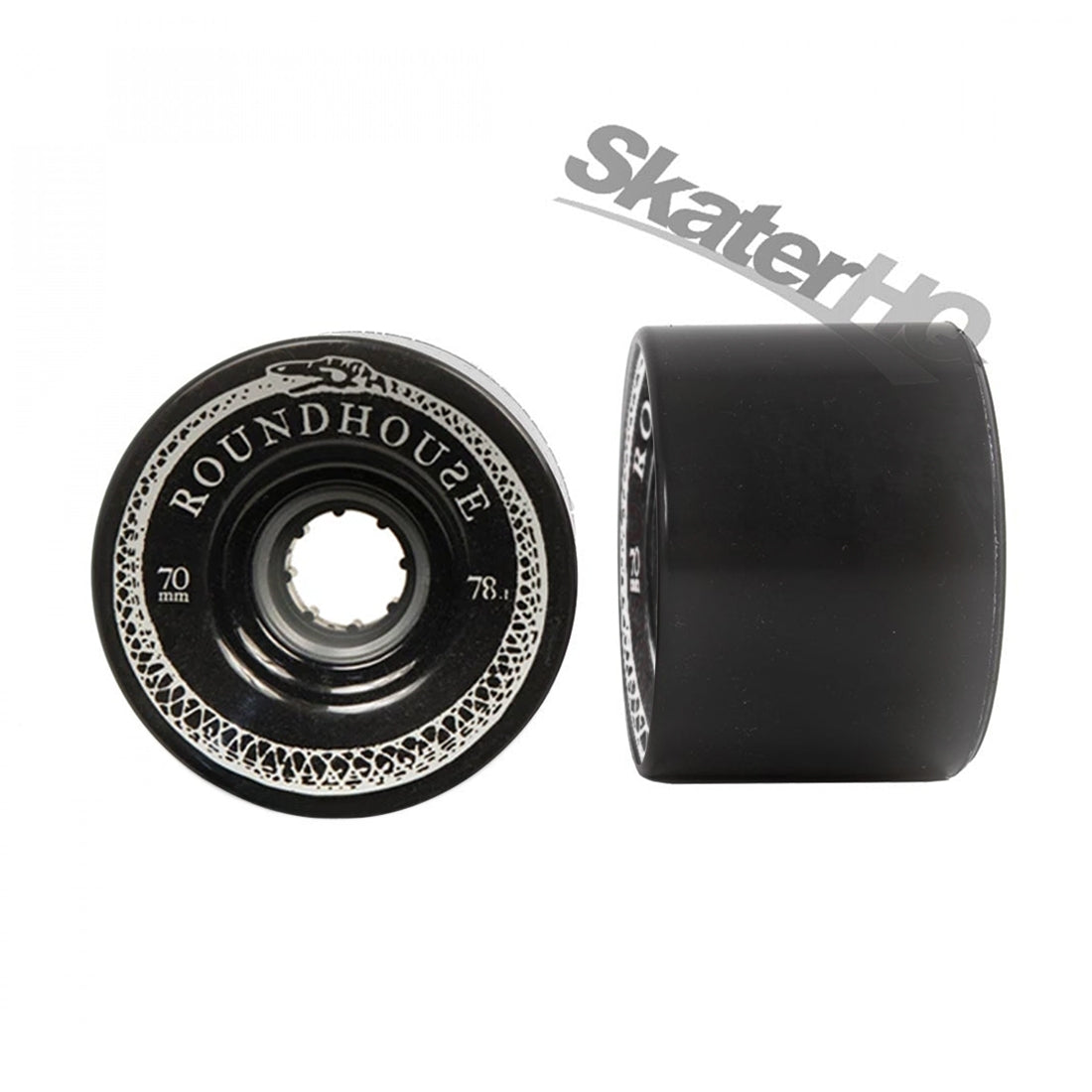 Carver Roundhouse 70mm/78A 4pk Wheels - Black Skateboard Wheels