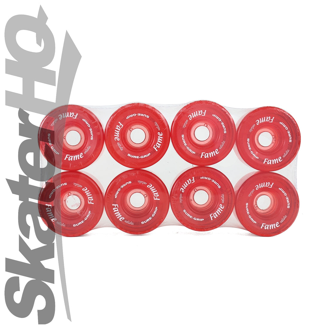 Sure-Grip Fame Wheels 57mm/96A - Clear Red 8pk