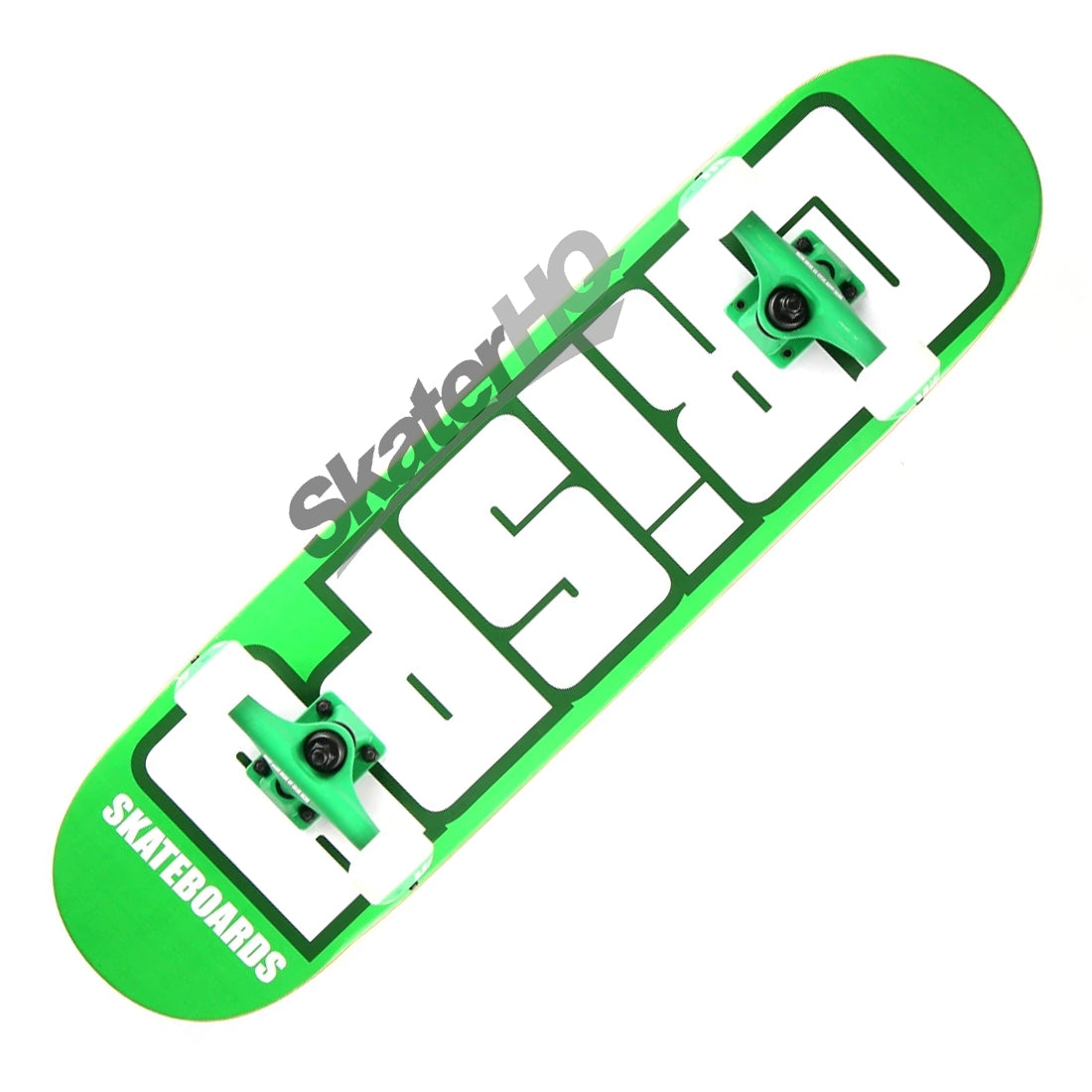 Crispy Advanced 7.75 Complete - Green/White Skateboard Completes Modern Street
