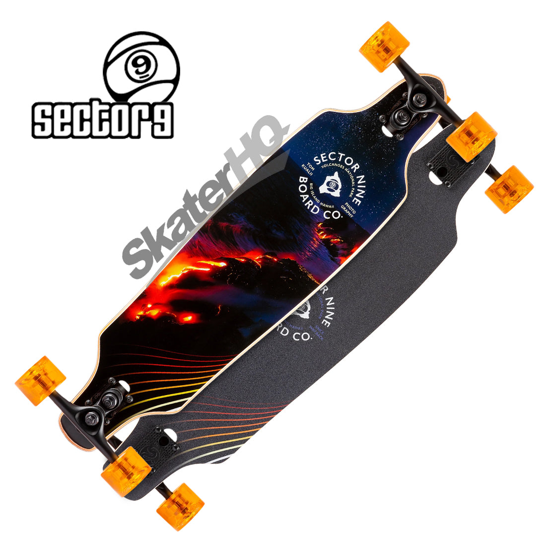 Sector 9 Roundhouse Lava 34 Complete Skateboard Completes Longboards