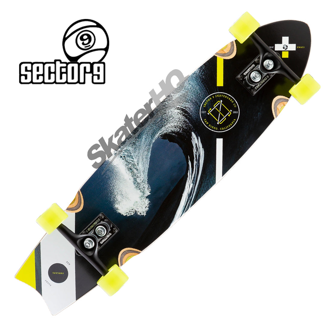 Sector 9 Unagi Electric 34.5 Gullwing Complete Skateboard Completes Longboards