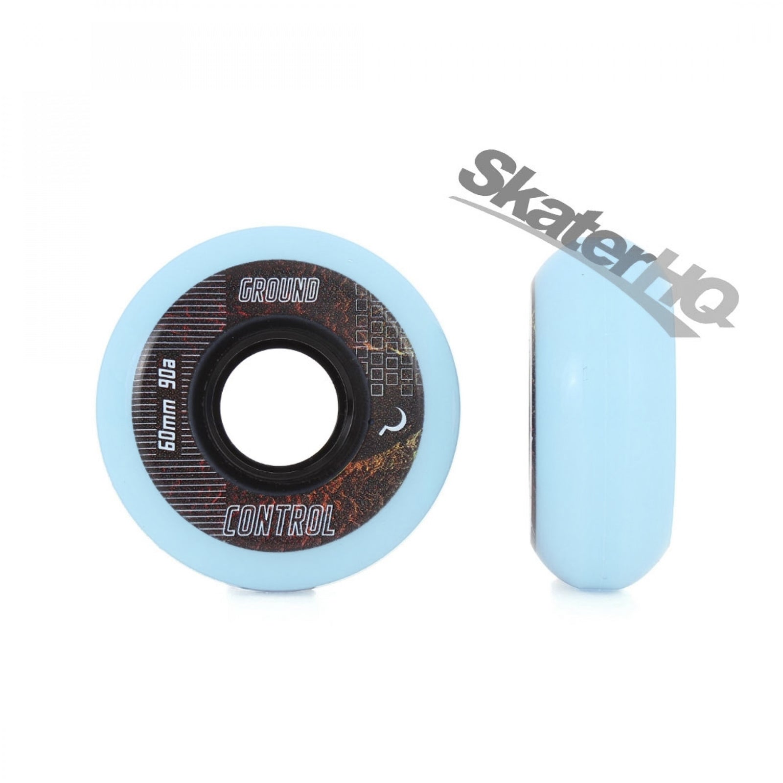 Ground Control CM 60mm/90a 4pk - Light Blue Inline Aggressive Wheels
