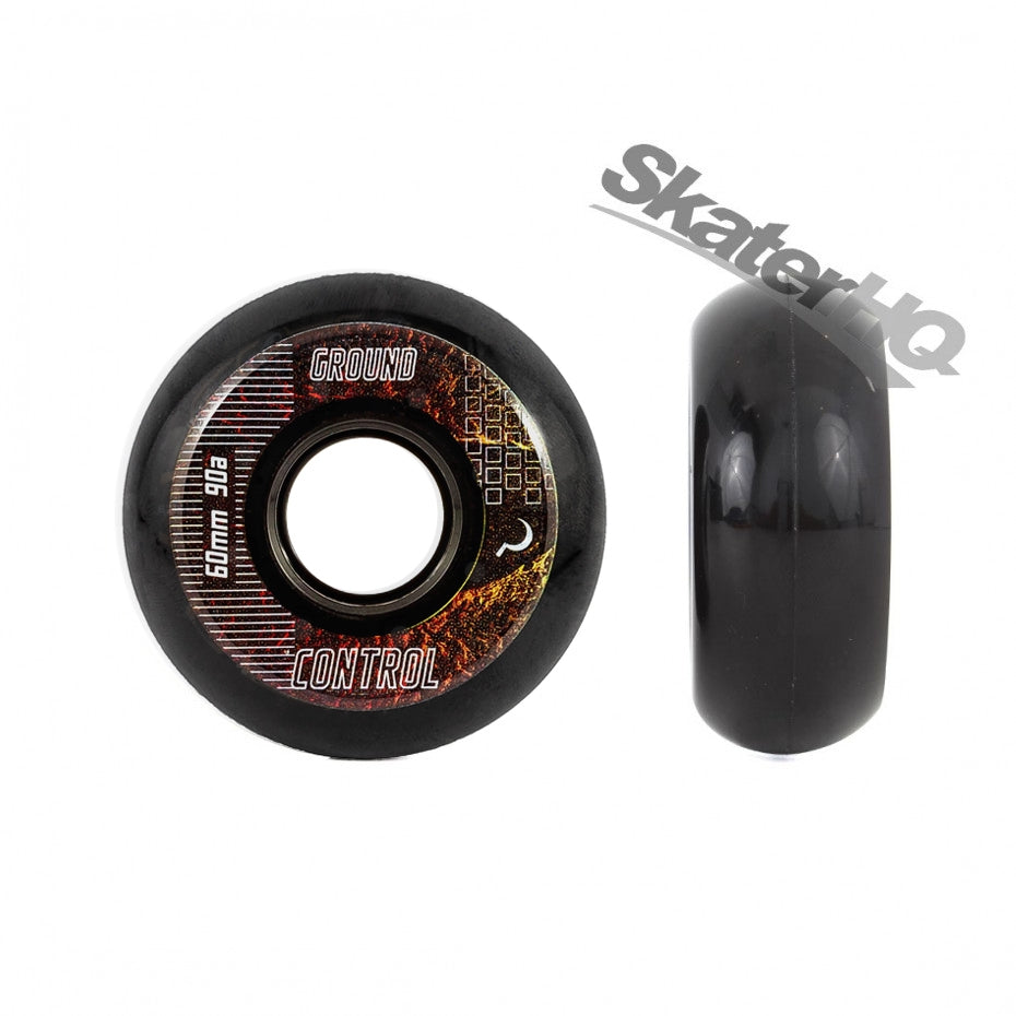 Ground Control CM 60mm/90a 4pk - Black Inline Aggressive Wheels