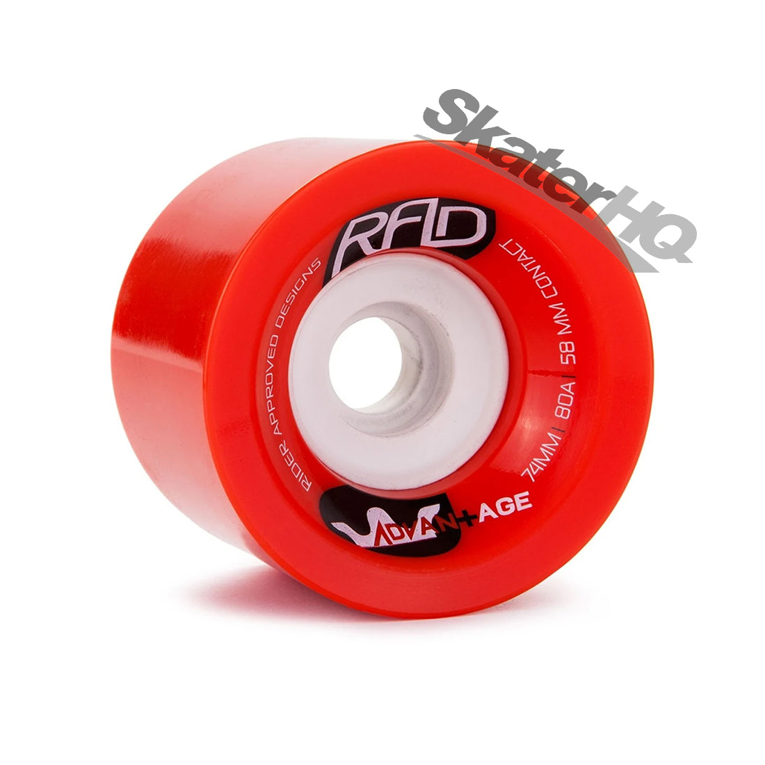 RAD Advantage 74x61mm/80a 4pk Red Skateboard Wheels