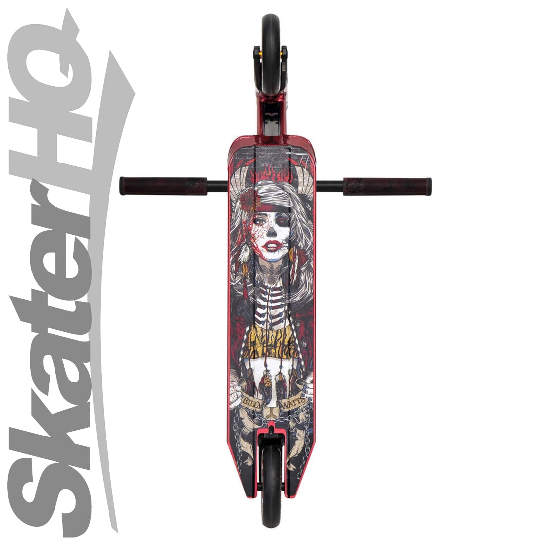 Triad Billy Watts Signature - Deep Red/Black Matte Scooter Completes Trick