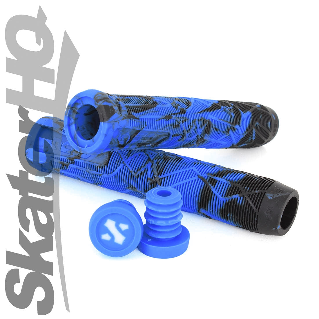 Sacrifice Spy Grips - Blue/Black Swirl Scooter Grips