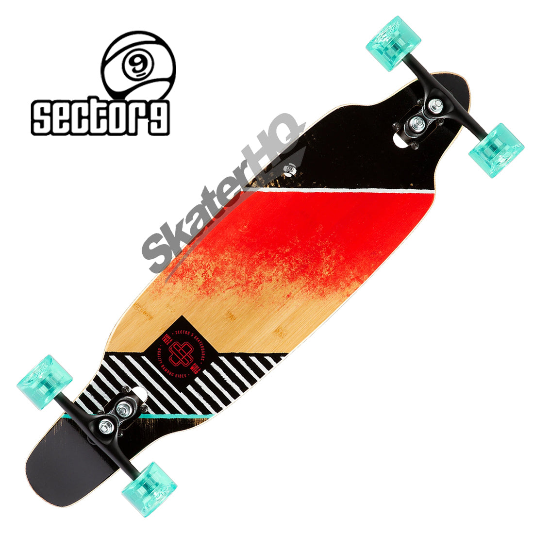 Sector 9 Striker Streak 36.5 Complete - Bamboo/Green Skateboard Completes Longboards