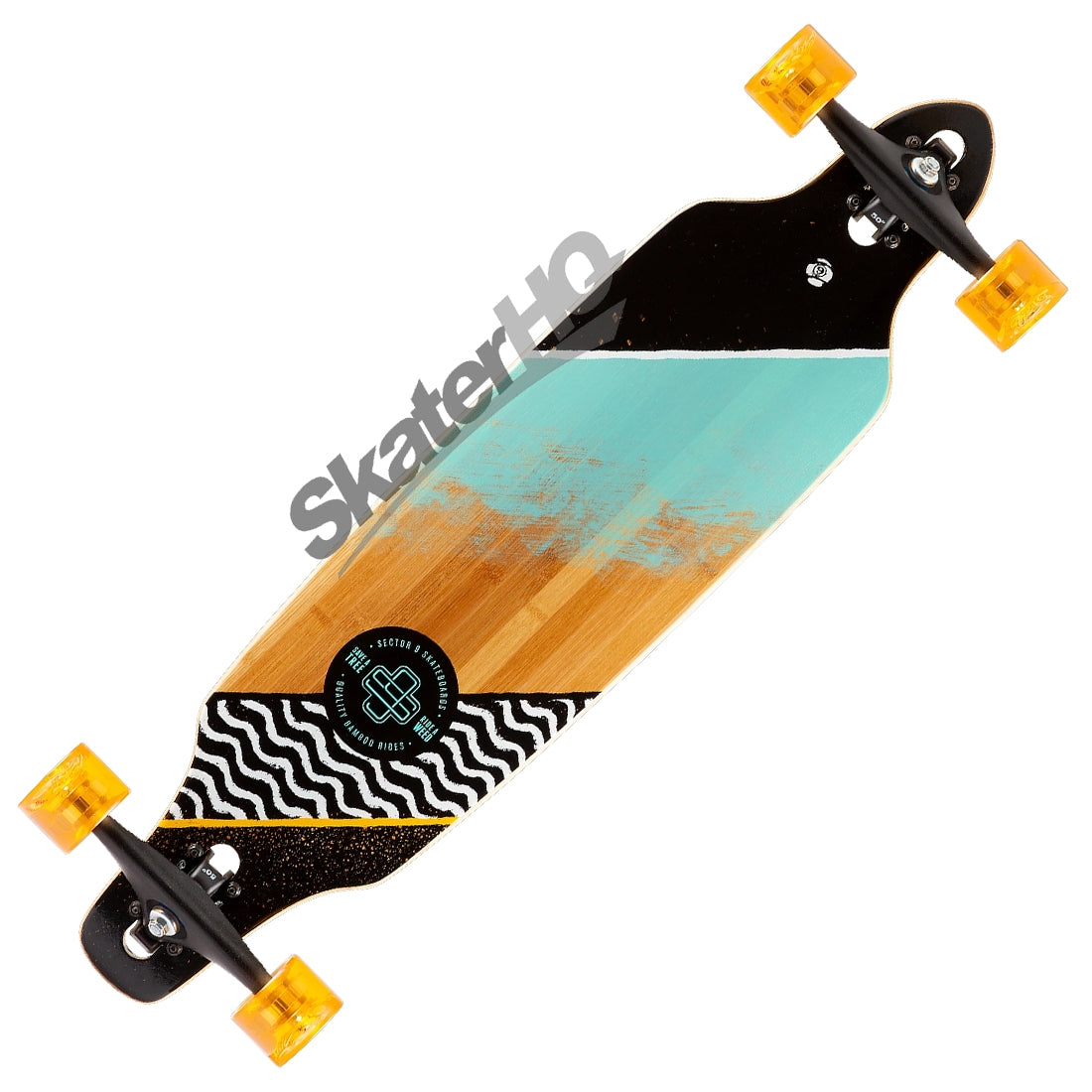 Sector 9 Flow Mini Lookout 37.5 Complete - Bamboo/Yellow Skateboard Completes Longboards