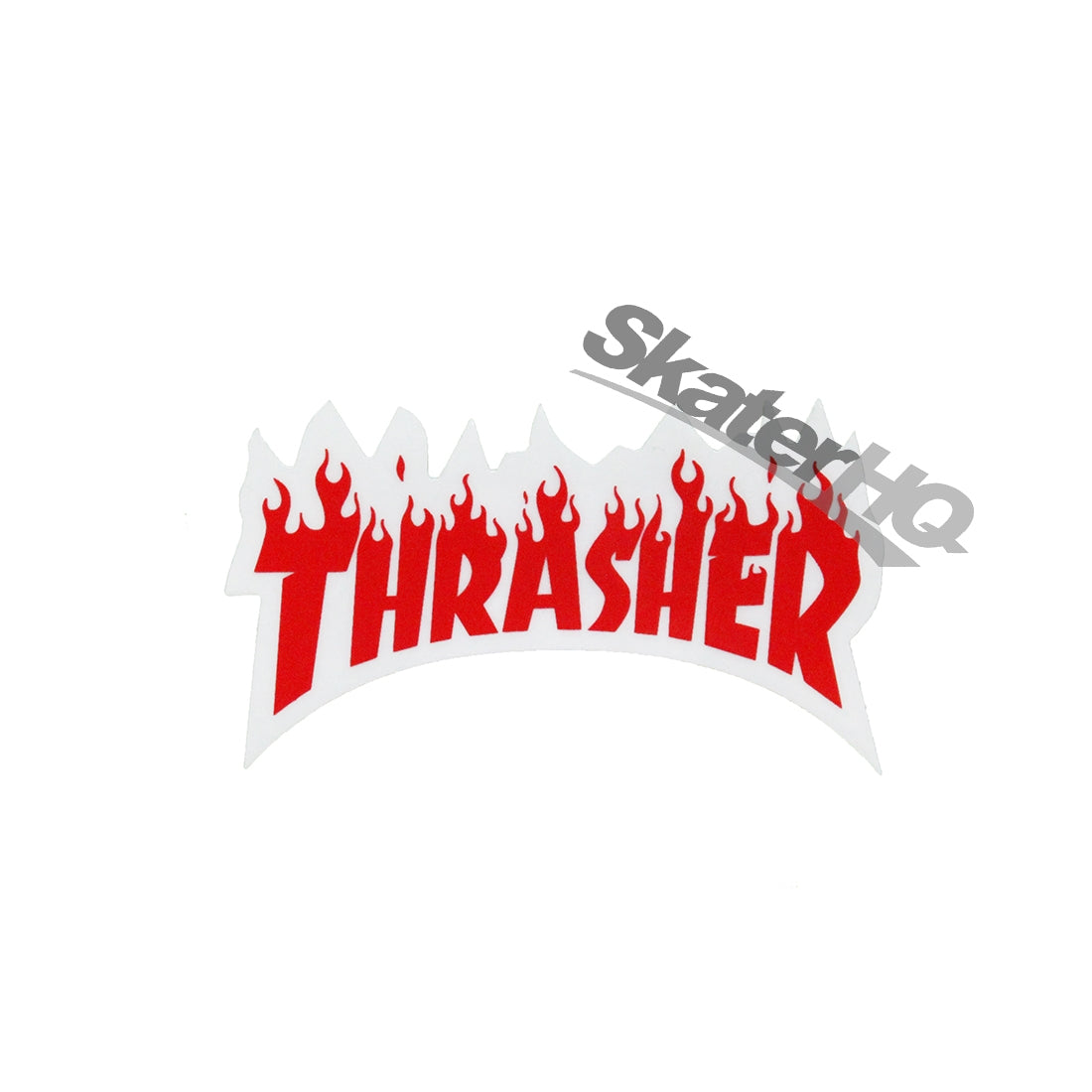 Thrasher Flame Mono Small Sticker - Red Stickers