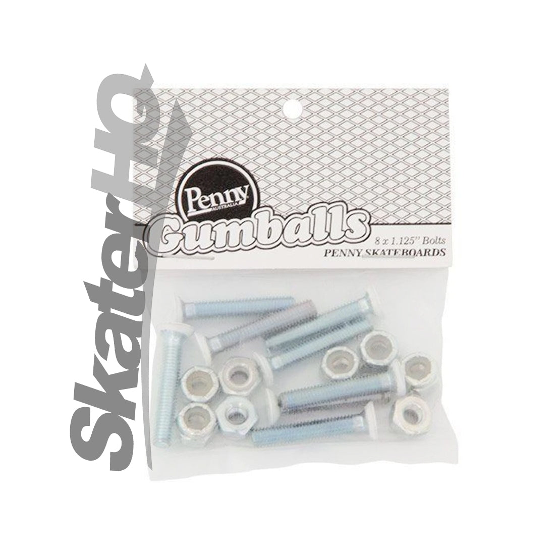 Penny Gumball 1.125 Bolts - White Skateboard Hardware and Parts