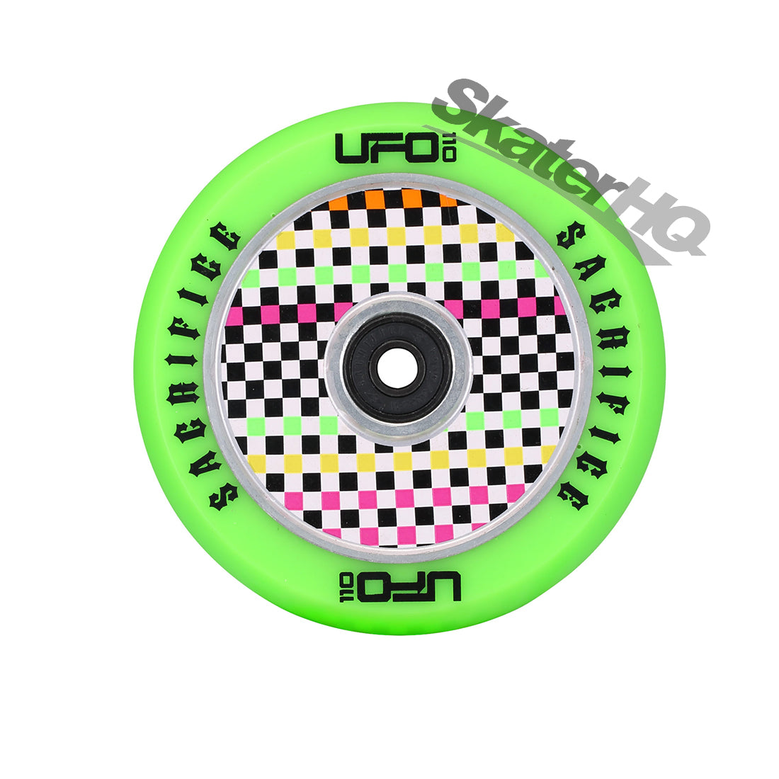 Sacrifice UFO Polka Dot 110mm - Green Scooter Wheels