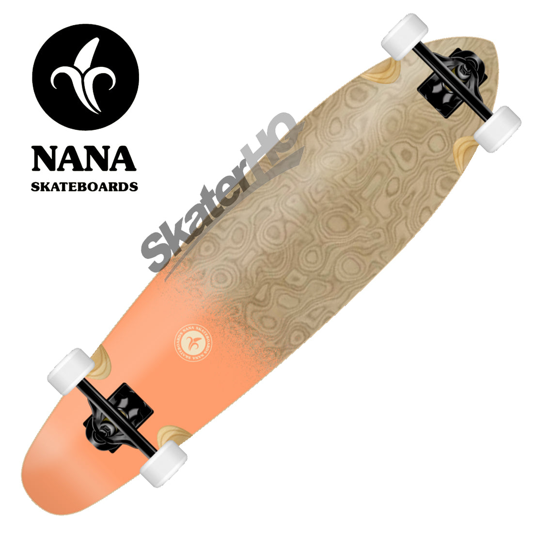 Nana Jackaroo Logo Dip 36 Complete - Salmon Skateboard Completes Longboards