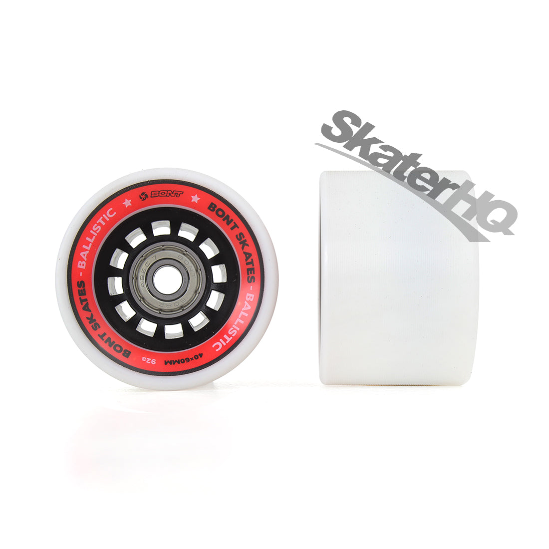 Bont Ballistic 60x40mm/92a 8pk w/ Bearings Roller Skate Wheels