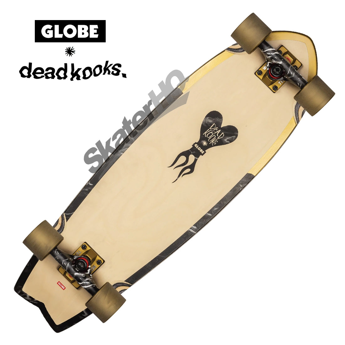 Globe Dead Kooks Sun City 30 Complete - Gold/Marble Skateboard Compl Cruisers
