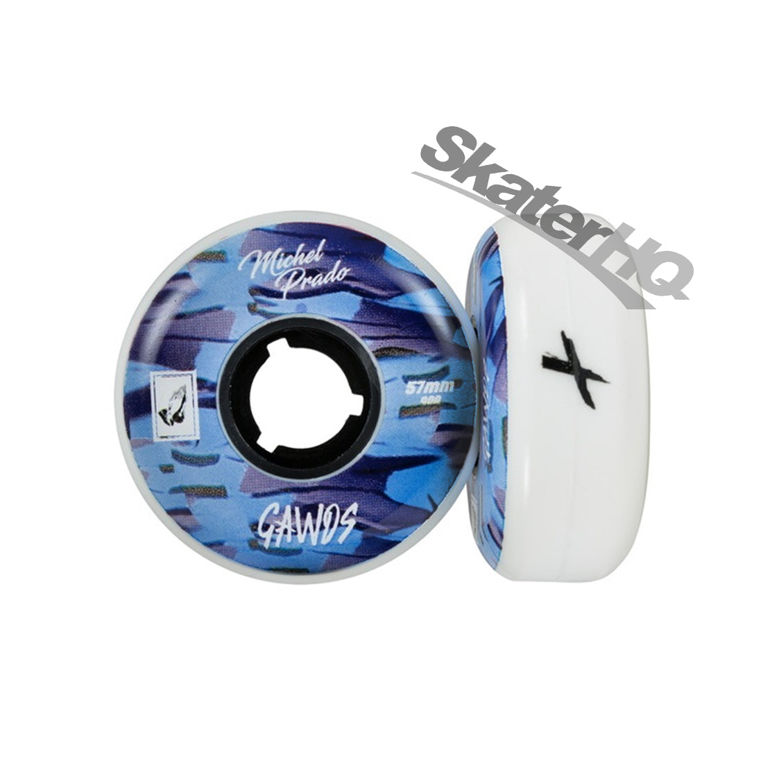 Gawds Michael Prado 57mm/90a 4pk - White Inline Aggressive Wheels