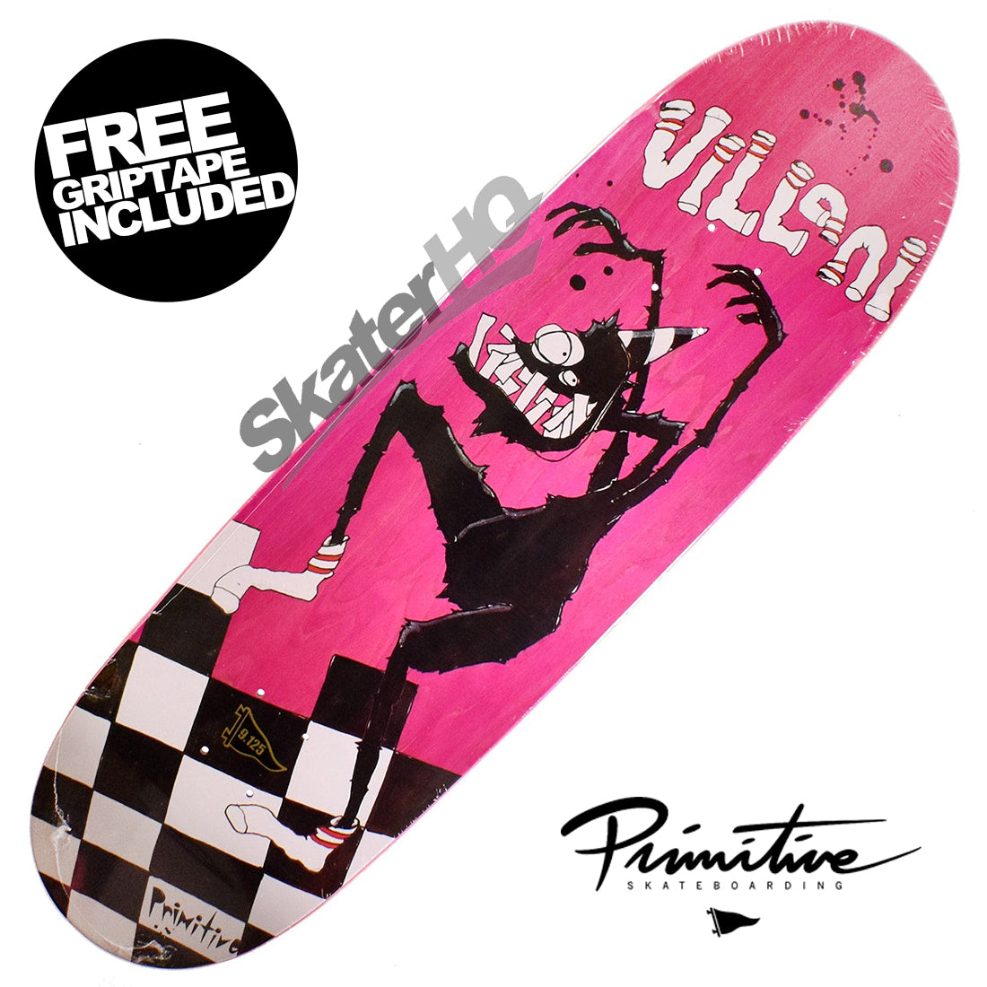 Primitive Villani Sock Monster 9.125 Deck Skateboard Decks Modern Street