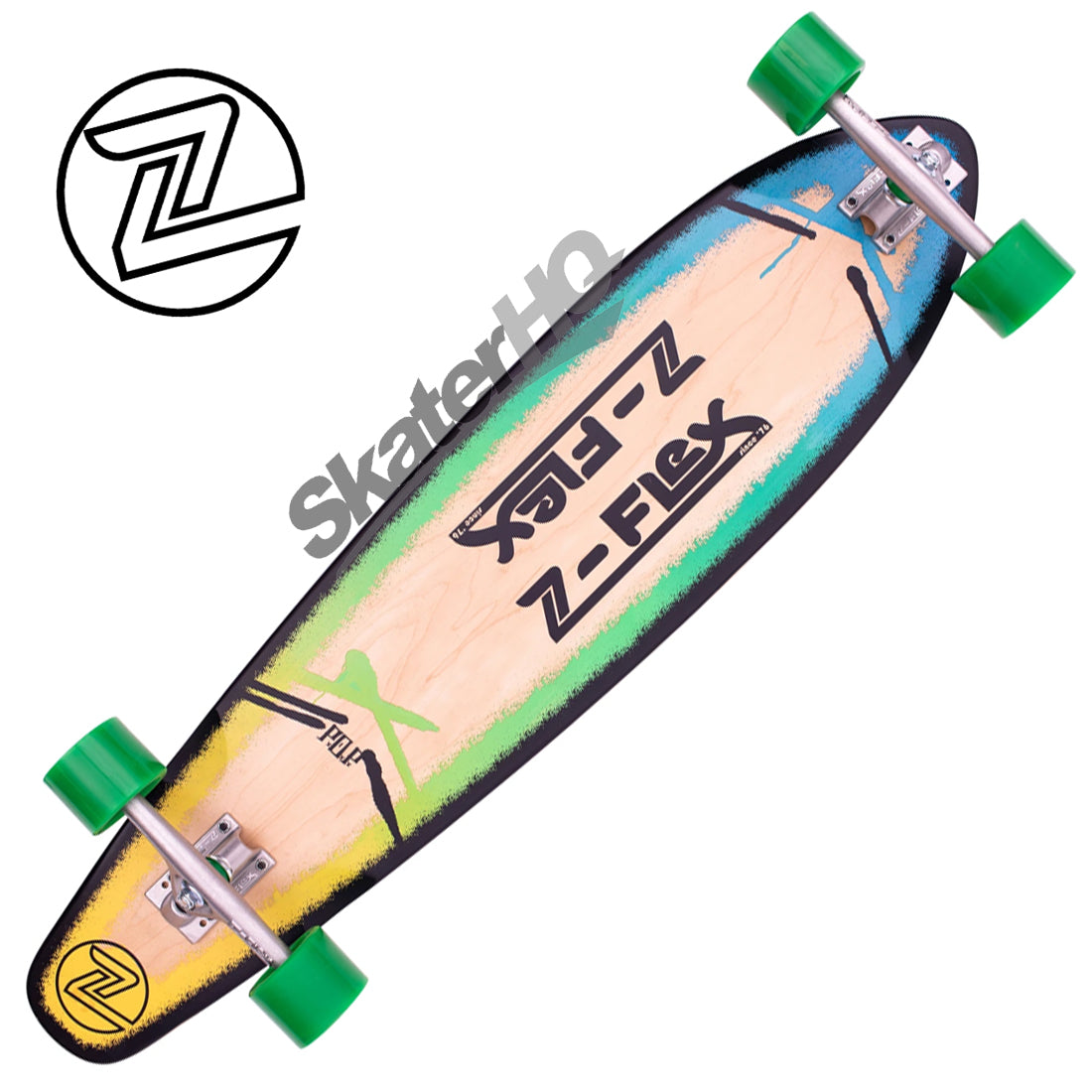 Z-Flex POP 39.5 Roundtail Complete - Blue Fade Skateboard Completes Longboards