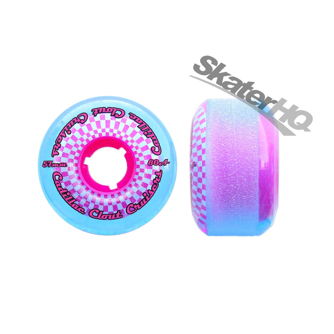 Cadillac Clout Cruisers 57mm 80A Blue/Pink Skateboard Wheels