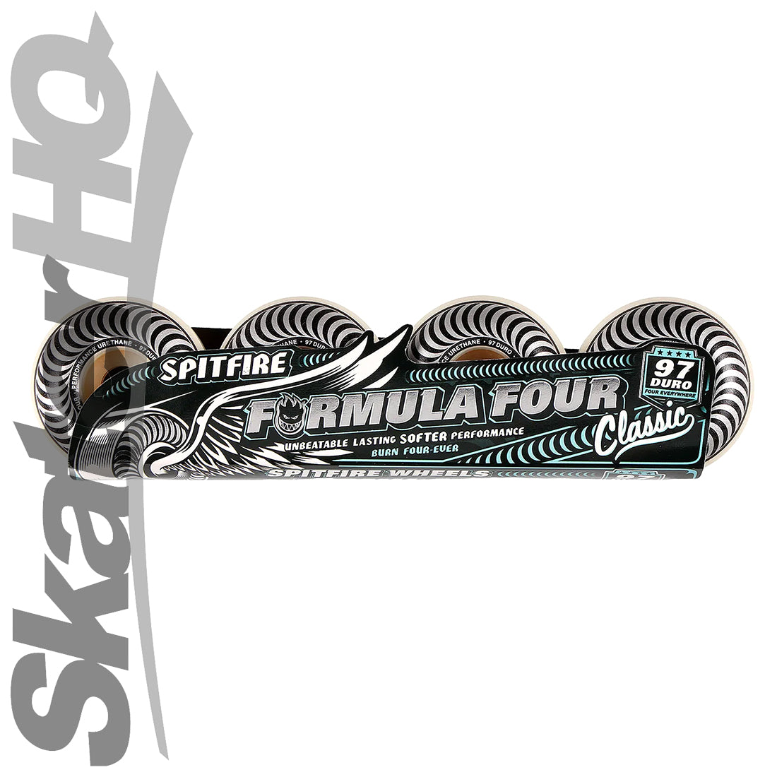 Spitfire Form Four 54mm 97A Classic Swirl - Silver Skateboard Wheels