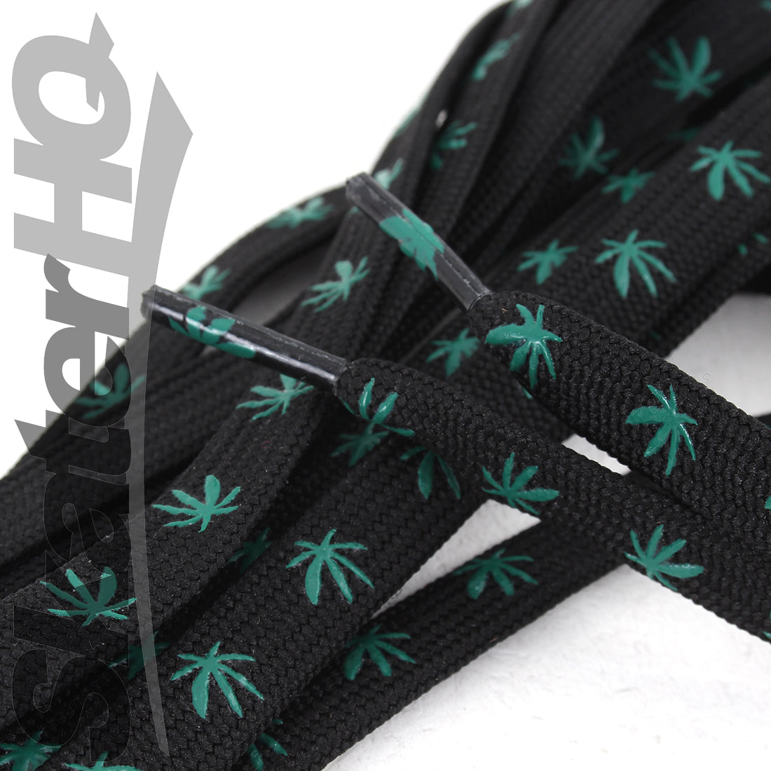 Slip-Not 72in Laces Pair - Black Leaves Laces