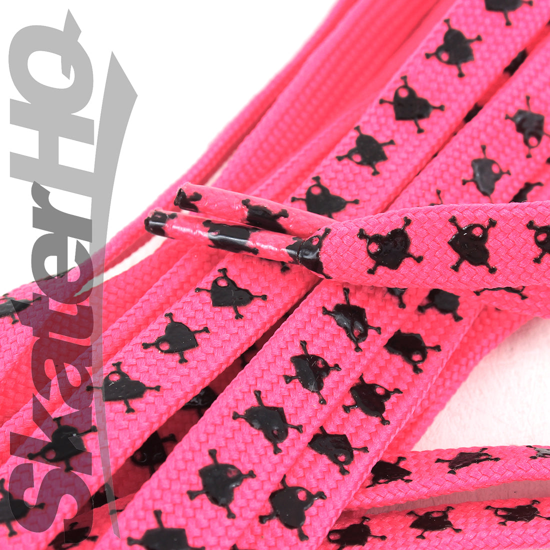 Slip-Not 72in Laces Pair - Pink w/ Black Hearts Laces