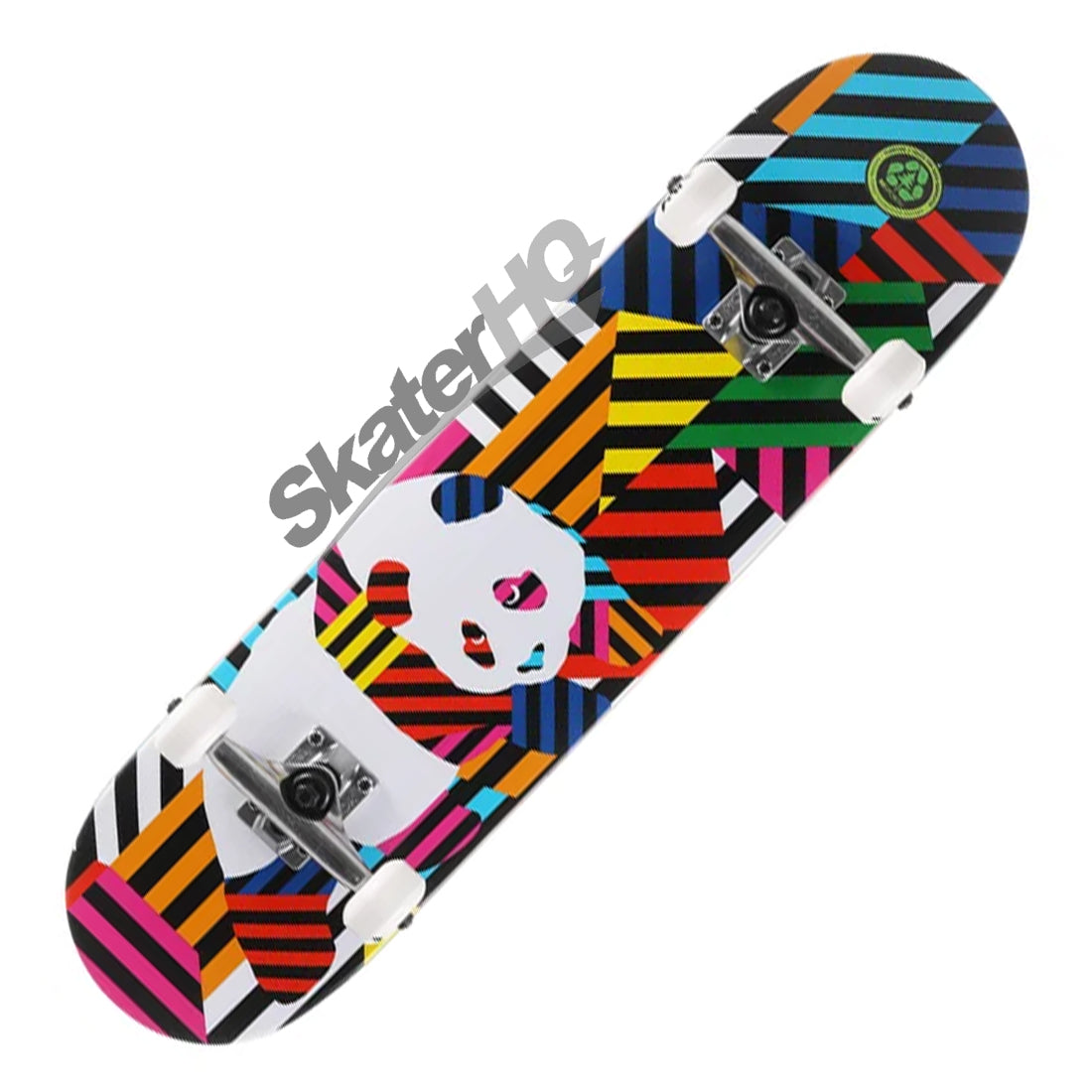 Enjoi Panda Stripes Resin 7.75 Complete - Black/Multi Skateboard Completes Modern Street