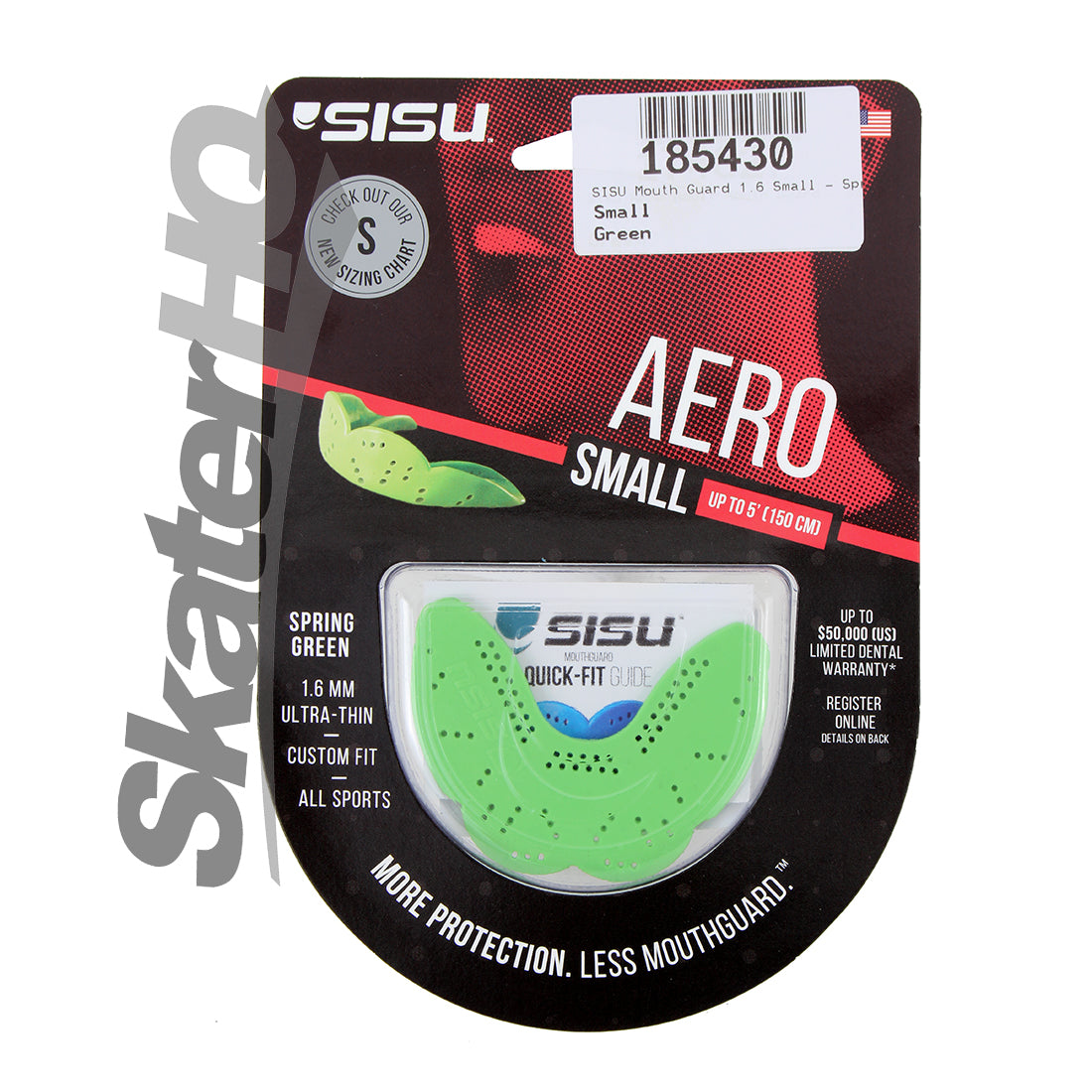 SISU AERO Mouthguard 1.6 Small - Spring Green Protective Mouthguards
