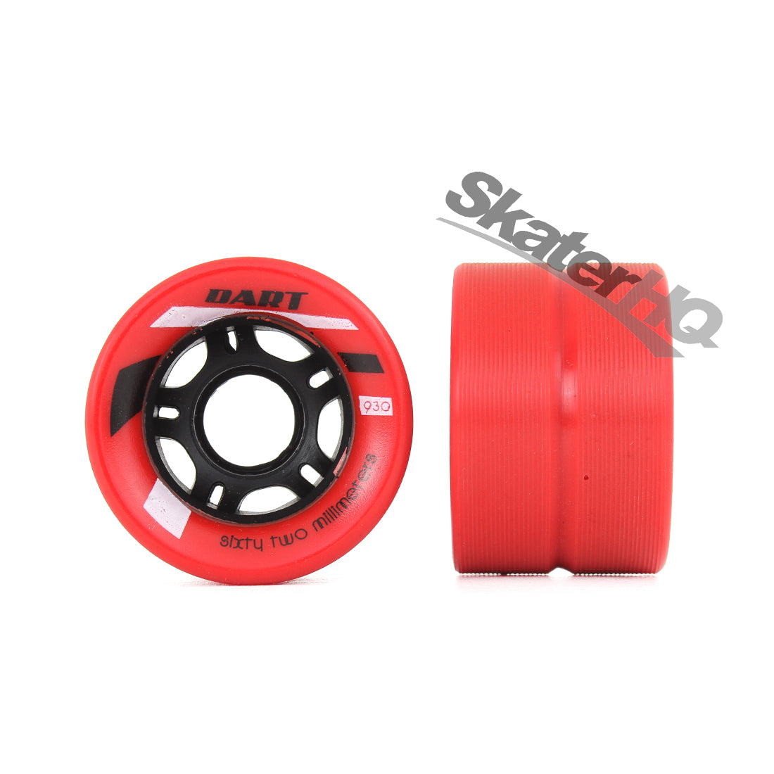 Riedell Dart 62mm 92a 8pk - Red Roller Skate Wheels