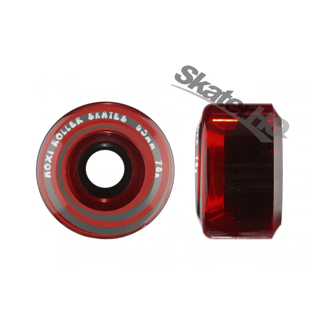 Moxi Gummy 65mm 78a 4pk - Cherry Stain Roller Skate Wheels