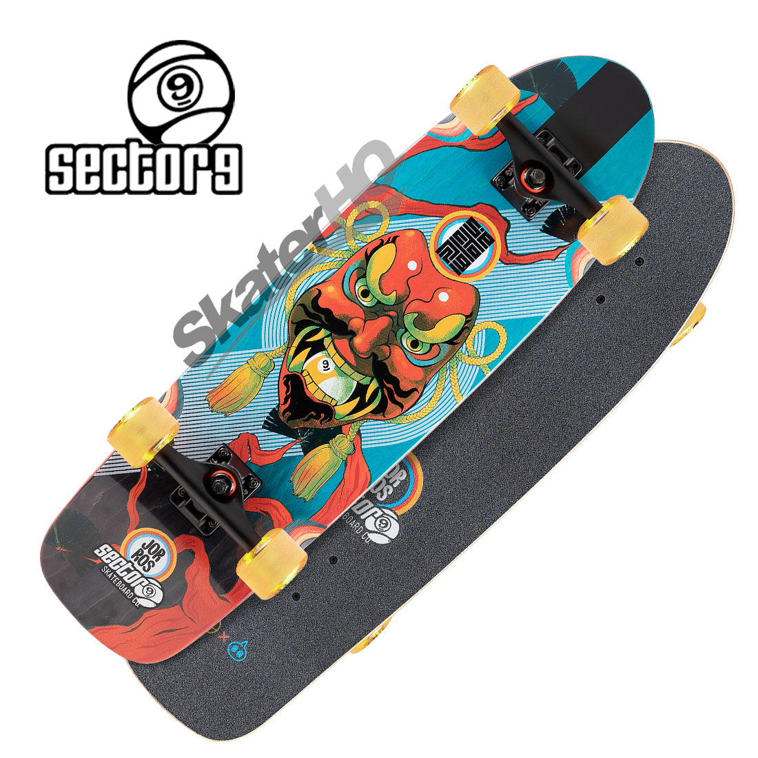 Sector 9 Chop Hop Noh 8.6x30.5 Complete - Red/Blue Skateboard Compl Cruisers