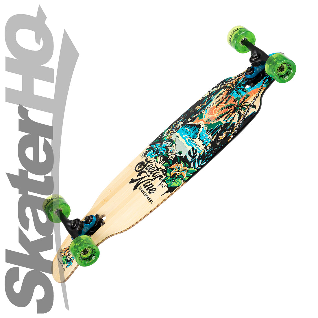 Sector 9 Striker Aina 36.5 Complete - Bamboo/Green Skateboard Completes Longboards
