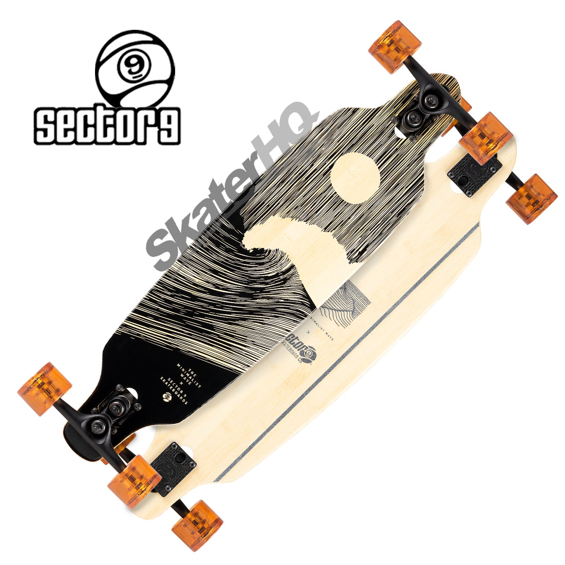 Sector 9 Shoots Full Moon 33.5 Complete - Bamboo Skateboard Completes Longboards