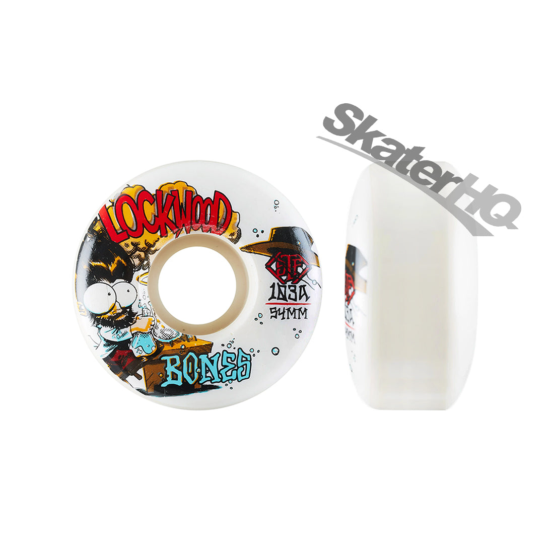 Bones STF 54mm 103a Lockwood Experimental Skateboard Wheels