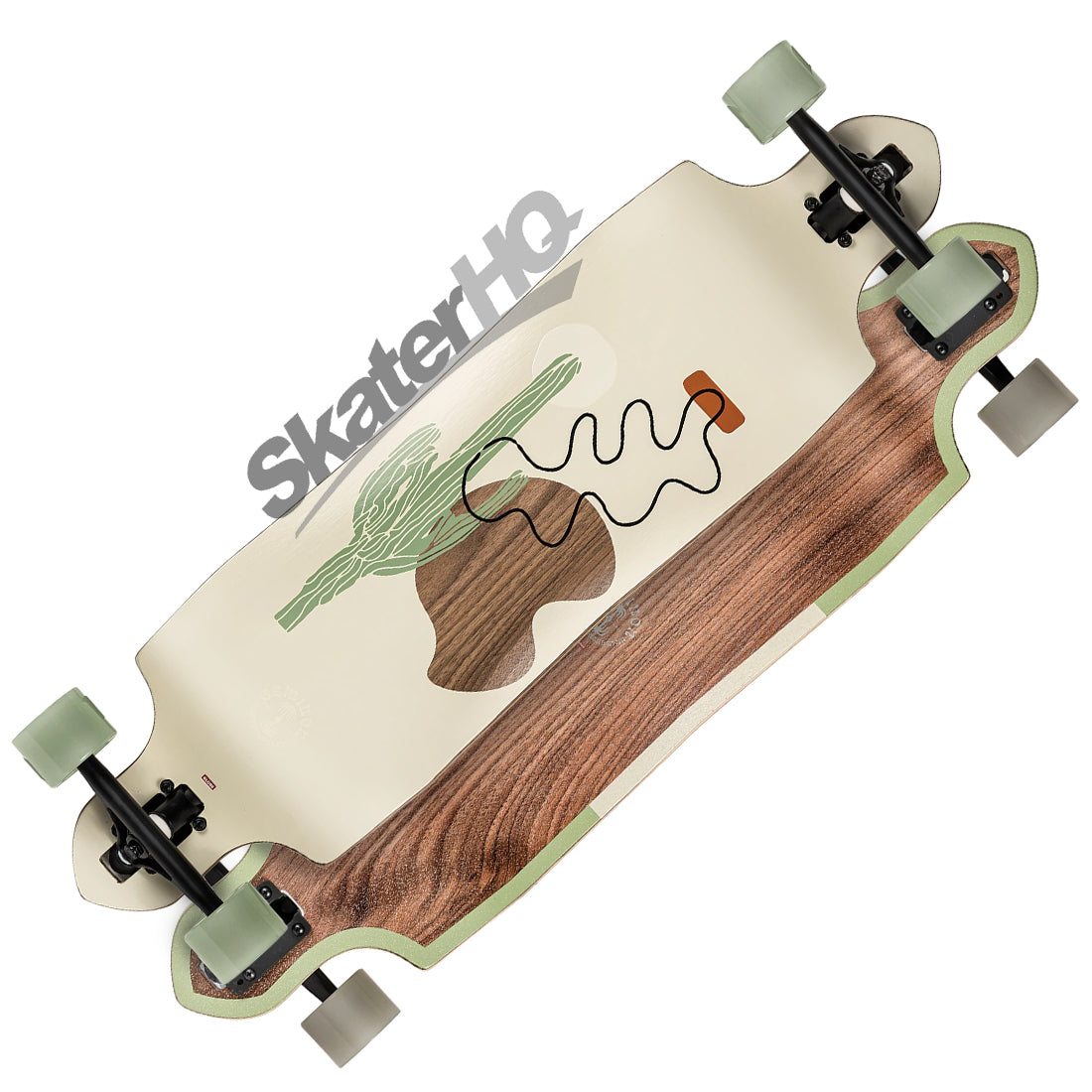 Globe Geminon Micro Drop 37 Complete - Walnut/Cacti Skateboard Completes Longboards