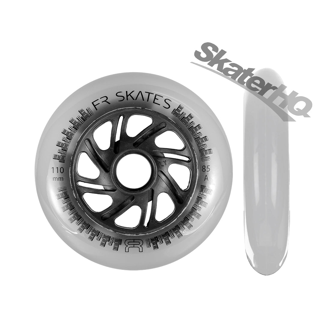 FR Downtown 110mm 85a 6pk - Clear Grey Inline Rec Wheels