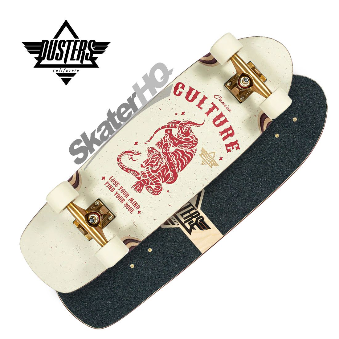 Dusters Culture Cruiser 29.5 Complete - Off White/Red Skateboard Compl Cruisers